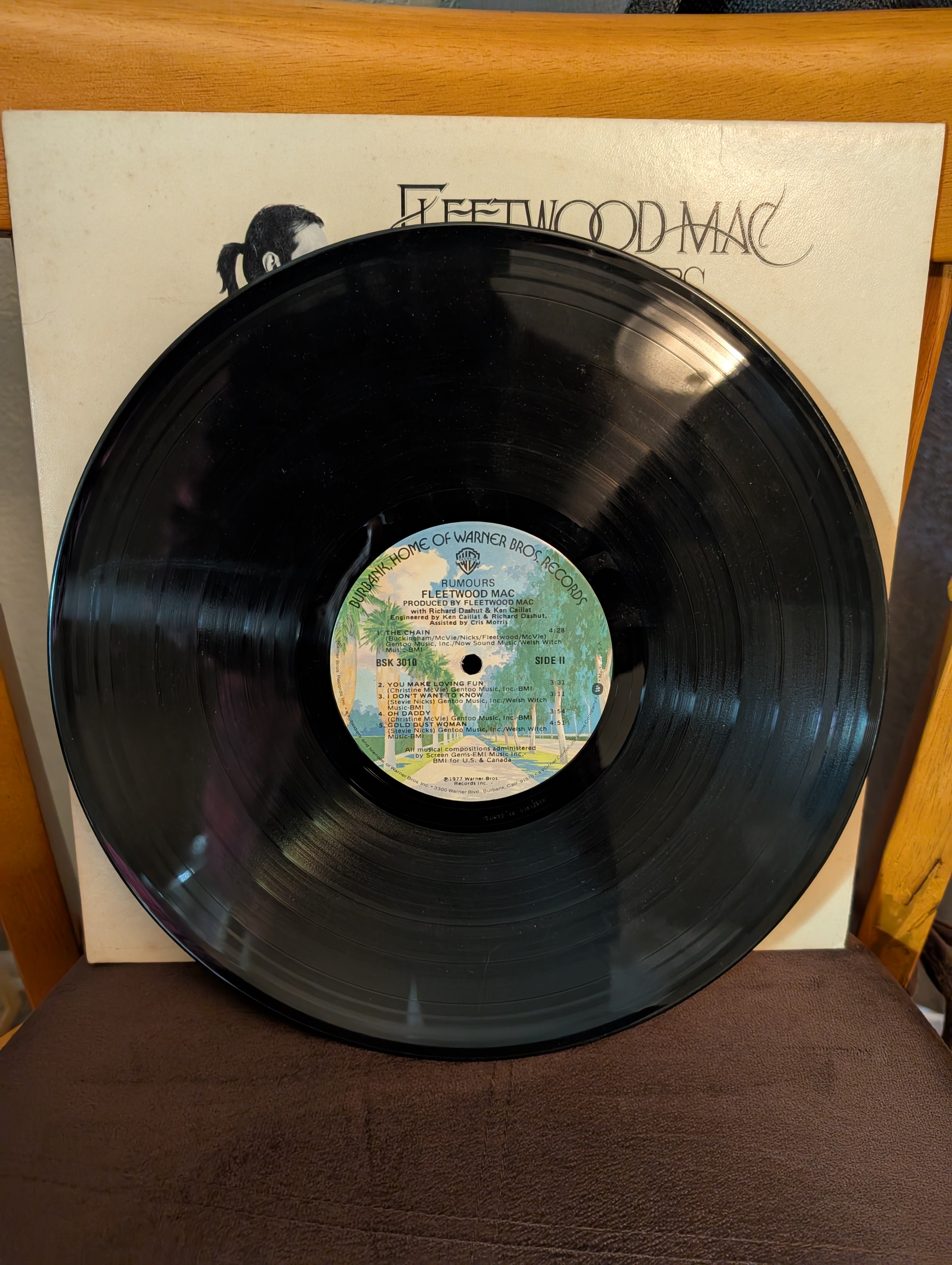 Fleetwood Mac Rumours Vinyl Record 1977
