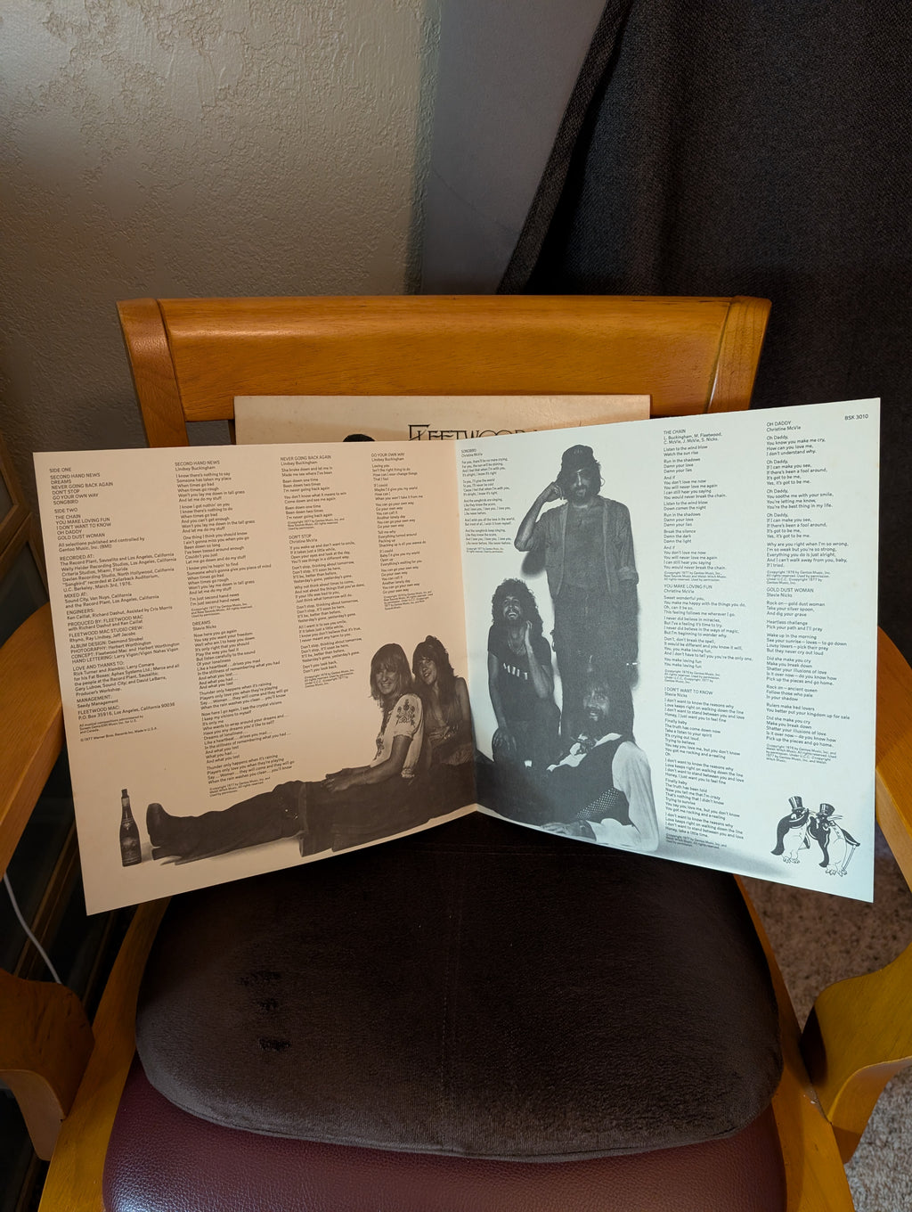 Fleetwood Mac Rumours Vinyl Record 1977