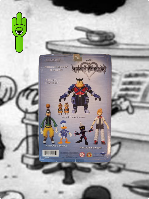 Kingdom Hearts Pete and Chip and Dale Action Figures