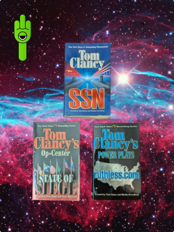 Lot of 3 Tom Clancy Soft Cover Books