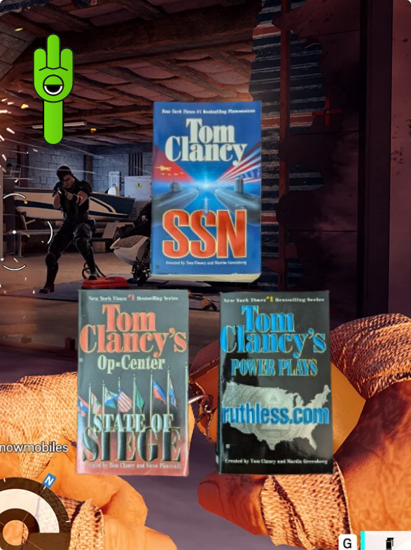 Lot of 3 Tom Clancy Soft Cover Books
