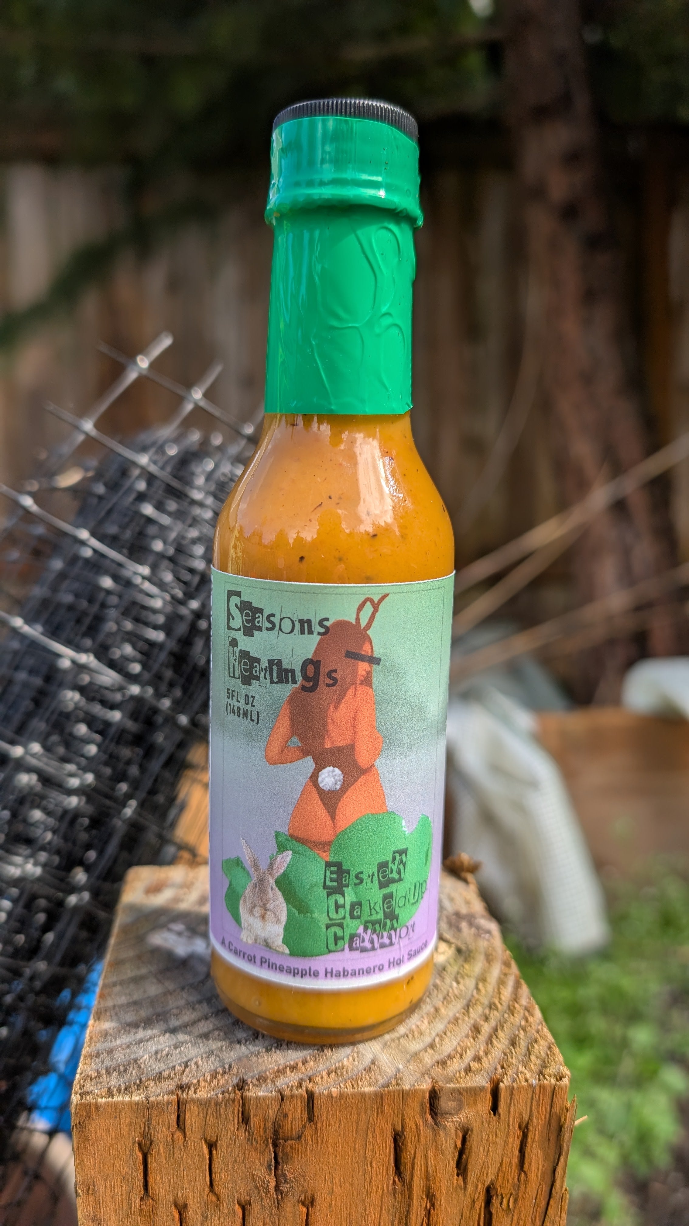 Seasons Heatings Caked up Carrot Pineapple Carrot Habanero Hot Sauce