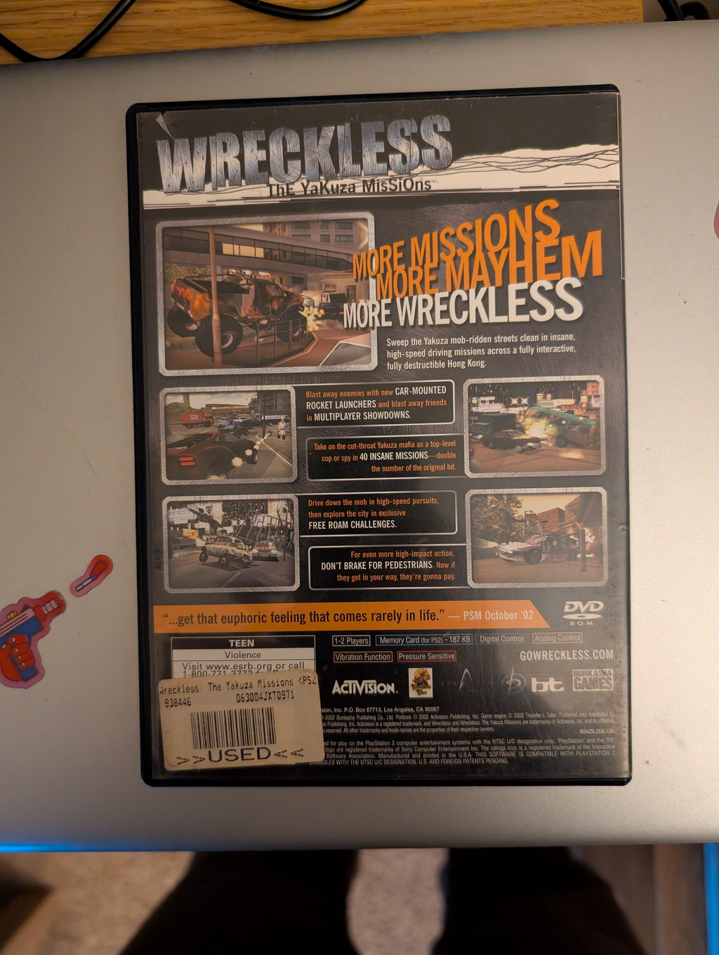 Wreckless The Yakuza Missions PS2
